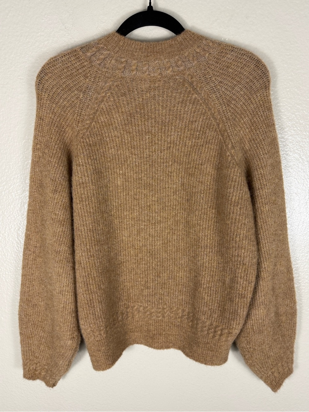 Sezane Otis Jumper in Camel Baby Alpaca Blend Knit Sweater - Picture 8 of 8